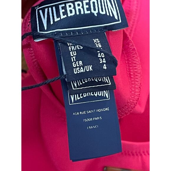 Vilebrequin‎ Women’s XS 1 piece Groseille Halter Top Bright Pink Swimsuit NWT - Picture 3 of 5